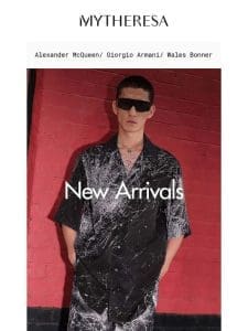 Just in: Alexander McQueen， Giorgio Armani， Wales Bonner