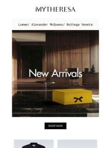 Just in: Loewe， Alexander McQueen， Bottega Veneta