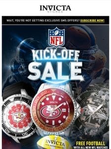 KICK OFF The Season NFL Watches + FREE FOOTBALL❗️