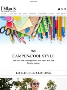 Kids’: Campus-Cool Style