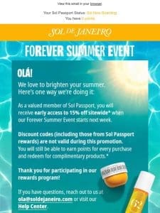 Know before you shop: Forever Summer Event ???