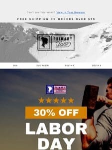 LABOR DAY 30% OFF