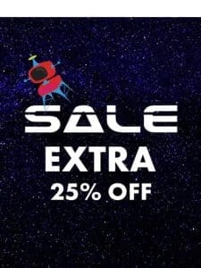 LAST CHANCE | Extra 25% off sale