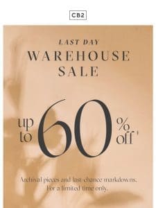 LAST CHANCE | UP TO 60% OFF