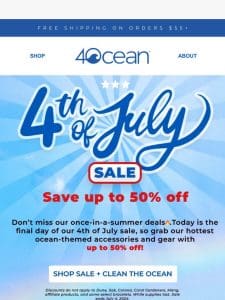 LAST CHANCE to get huge savings on 4th of July sale!