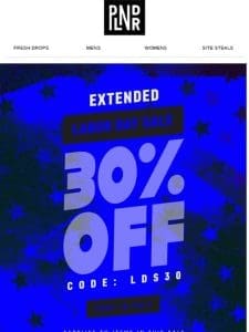 Labor Day Sale Extended!