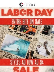 Labor Day Sale Starts NOW!