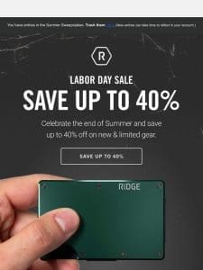 Labor Day Sale’s Ending