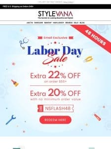 Labor Day Savings Alert: 22% Off Just for You!