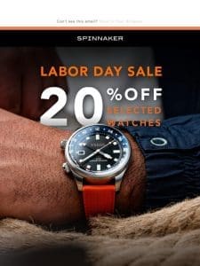 Labor Day Savings: Enjoy 20% Off