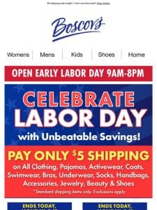 Labor Day Specials: Prices You’ll Love!