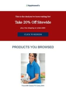 Last Chance For 20% Off Sitewide