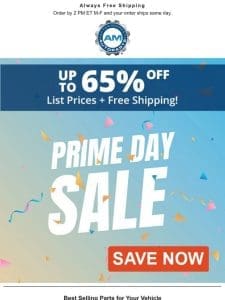 Last Chance Prime Day Sale!