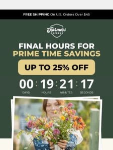 ?? Last Chance: Prime Time Savings End Tonight!