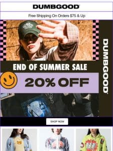 Last Chance for Up to 20% Off!