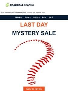 Last Day For Mystery Sale!