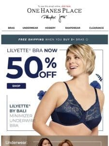 Lilyette Minimizer Half Off!