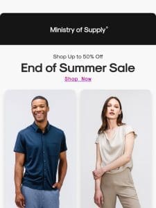 Live Now: End of Summer Sale