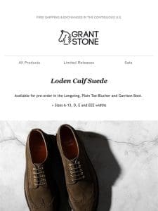 Loden Suede Pre-Order