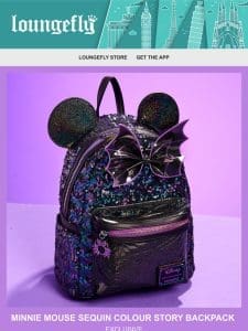 Loungefly Exclusive: Minnie Mouse Sequin Colour Story Collection