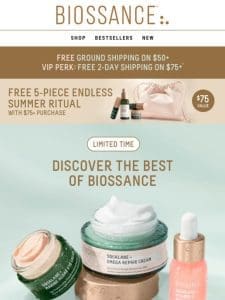 Luxe endless summer ritual， yours for free