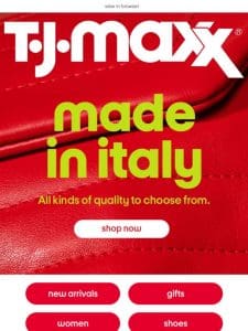 Made in Italy has what you need ????