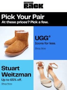 Major deals on UGG?， Stuart Weitzman & more