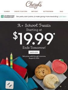 Make your school routine sweet with $19.99 gifts.