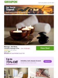 Massage – Hot Stone