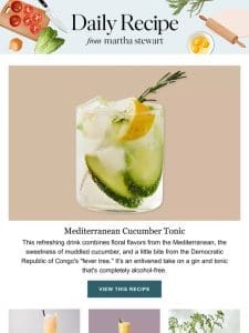 Mediterranean Cucumber Tonic