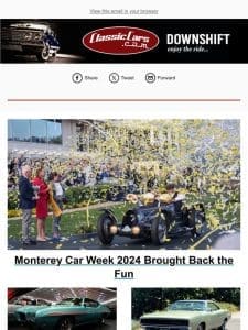 Monterey Car Week 2024 Brought Back the Fun