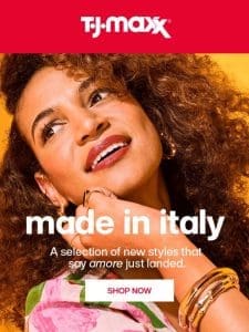 More Made in Italy? Amore ??