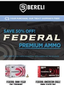 ?? More Mega Discounts! FEDERAL Premium Ammo Sale ???