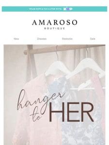 NEW ARRIVALS ALERT ?? Watch our newest collection go from hanger to HER