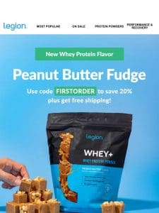 [NEW] Peanut butter fudge whey protein is here! ??