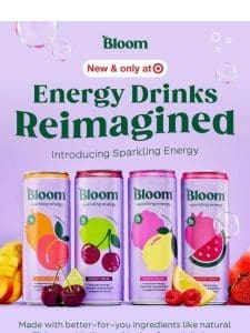 ?NEW? SPARKLING ENERGY DRINKS