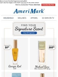 Name-Brand Scents from only $9.99!