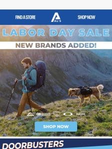 New Brands Added! | Labor Day Sale