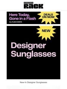 New-In Designer Sunglasses | Stuart Weitzman Shoes Up to 60% Off | Kate Spade New York Handbags & More Up to 65% Off | And More!