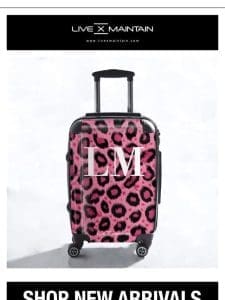 New Leopard Print Suitcases