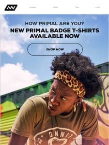 New Primal Badge T-Shirts Available Now