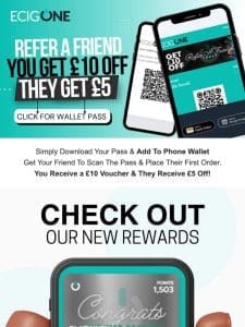 ??New Rewards Scheme: Money Off Vouchers & Refer A Friend For ￡10 OFF??