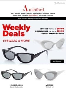 New Week， New Deals on Eyewear & Accessories!