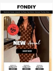 New arrivals up to $20 off???