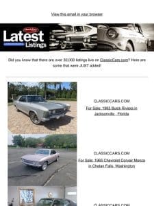 New listings available on ClassicCars.com!