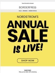 Nordstrom’s Annual Sale is LIVE! Save Big Now!?