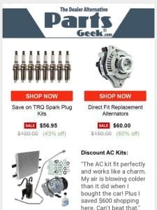 (Now) New Parts + Up To 80% Off MSRP