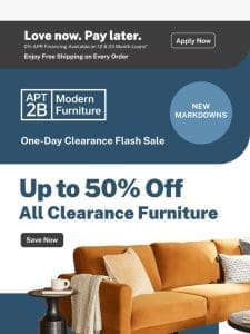 ONE-DAY-ONLY | Up to 50% Off Clearance