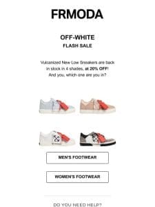 Off-White Sneakers Vulcanized: Iconic