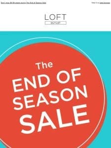 Our BIGGEST sale of the season starts NOW!